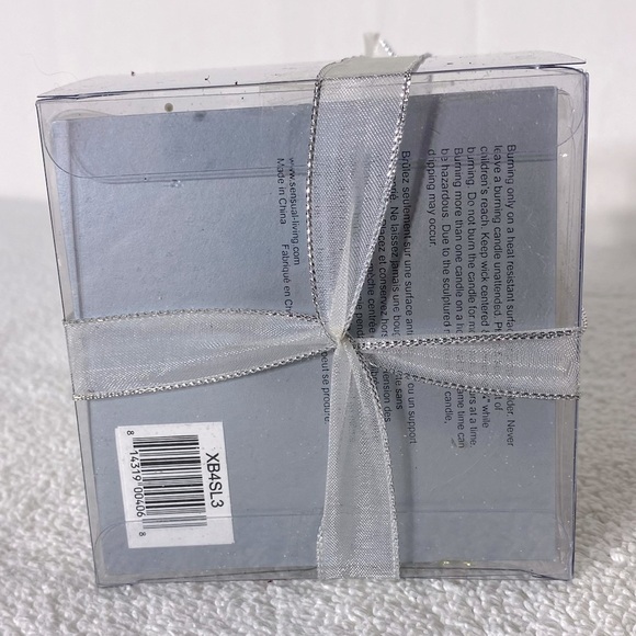 Vintage Sensual Living Cream Silver Christmas Tree Ornament Candle - Picture 11 of 11